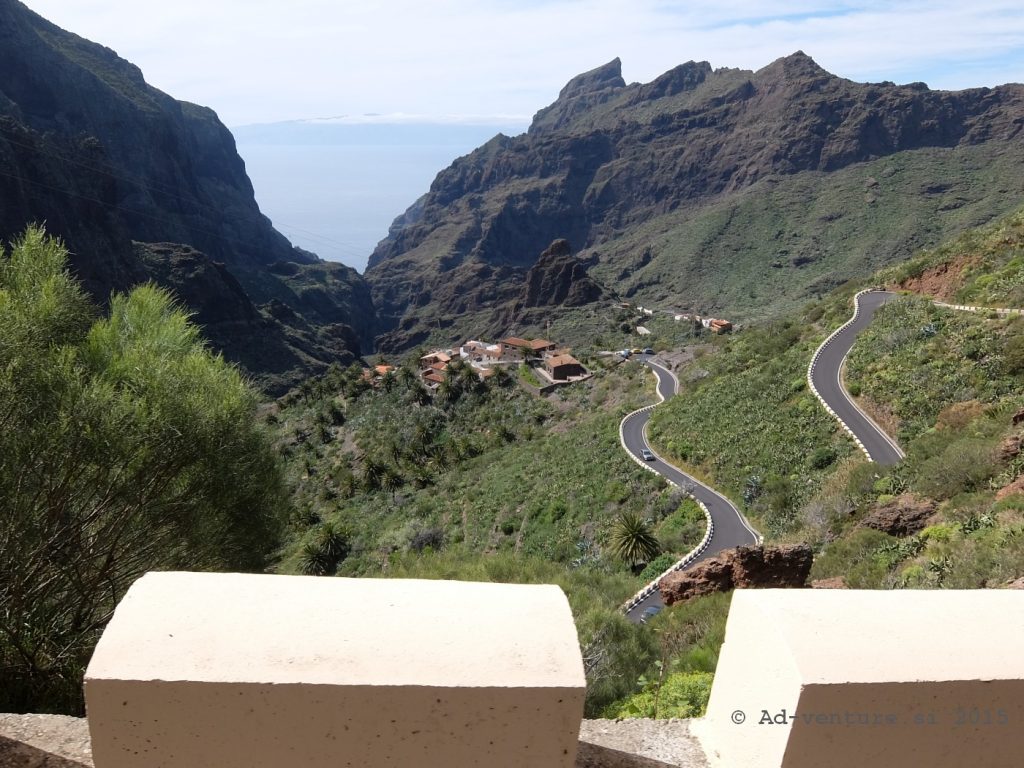 Pogled na dolino Masce, Tenerife, Španija. Aleksej Dolinšek trener kolesarstva