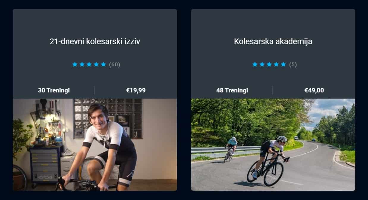 Online kolesarski program trening Aleksej Dolinšek trener kolesarstva